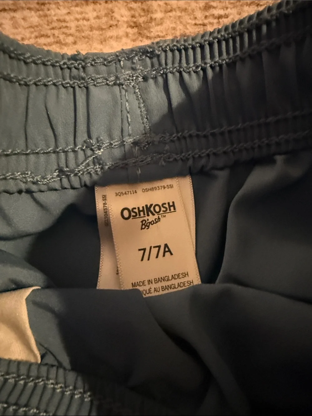 OshKosh B'gosh Teal Blue Kids Swim Trunks